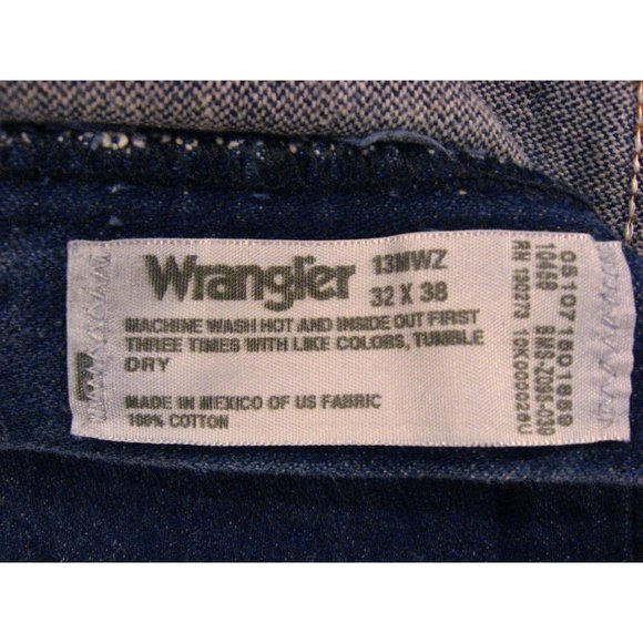 Wrangler Vintage CUTOFF JEAN SHORTS Cut Off Size 32 Blue Denim - Picture 7 of 8